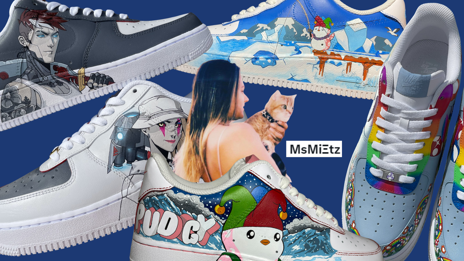 Ms Mietz: The jet-setting artist turning sneakers into digital canvases
